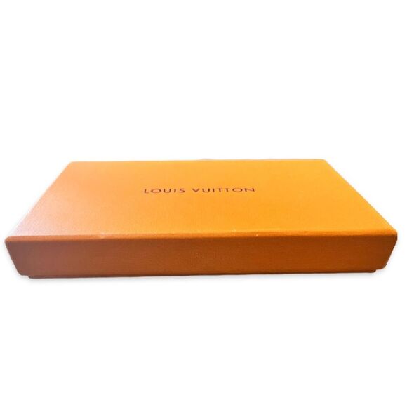 Louis Vuitton Vibrant Orange Gift/Jewelry/Scarf Box-Discoloration/Stains - Picture 3 of 5